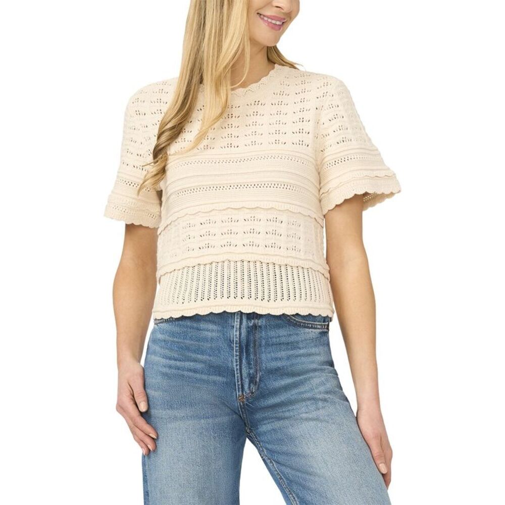 Cece Womens  Sweater, White